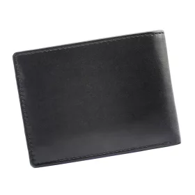    EL FORREST 916/A-67 RFID čierna pánska kožená peňaženka 10,7 x 8,2 cm