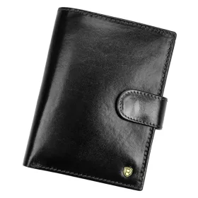    Rovicky N575L-RVT RFID čierna pánska peňaženka z hovädzej kože 10,5 x 13 x 2,5 cm