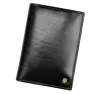  Pánska kožená peňaženka Rovicky N74-RVT RFID čierna 9,5 x 13 x 2,5 cm