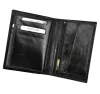  Pánska kožená peňaženka Rovicky N74-RVT RFID čierna 9,5 x 13 x 2,5 cm