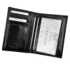  Pánska kožená peňaženka Rovicky N74-RVT RFID čierna 9,5 x 13 x 2,5 cm