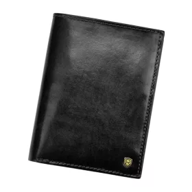    Pánska kožená peňaženka Rovicky N575-RVT s RFID čipom, čierna, 10 x 13 x 2,5 cm