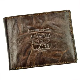   Always Wild N992-BC RFID hnedá pánska peňaženka z hovädzej kože 12,5 x 9,7 x 2,3 cm