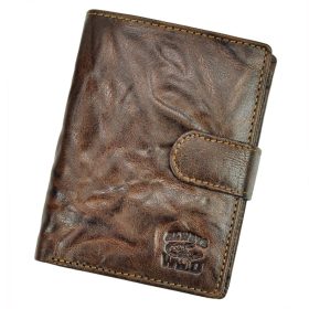    Always Wild N4L-BC RFID hnedá pánska peňaženka z hovädzej kože 10,3 x 12,7 x 2,5 cm