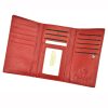  Lorenti 55020-BPR RFID červená dámska kožená peňaženka 14 x 8,5 x 3,5 cm