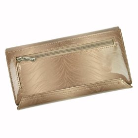    Dámska kožená peňaženka so vzorom Patrizia, modrá farba, RFID 18,5 × 10 cm