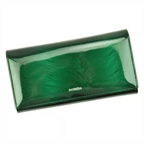   PATRIZIA FF-102 RFID dámska peňaženka z hovädzej kože zelená 18,5 x 10 x 4 cm