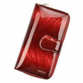    PATRIZIA FF-116 RFID červená dámska kožená peňaženka 9,5 x 16,5 x 3,5 cm