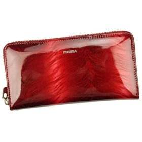    Dámska červená lakovaná peňaženka so vzorom Patrizia 19,5 × 10,5 cm