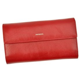    Patrizia veľká červená dámska kožená peňaženka 18,5 × 10,5 cm