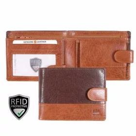    Kombinovaná kožená pánska RFID kožená peňaženka Giorgio Carelli 12 x 10 cm
