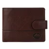  Pánska hnedá peňaženka z hovädzej kože EL FORREST 850-22 s RFID ochranou 11,5 x 9,5 x 3 cm