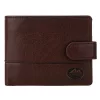  Pánska hnedá peňaženka z hovädzej kože EL FORREST 850-22 s RFID ochranou 11,5 x 9,5 x 3 cm