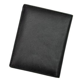    Albatross SN PC RFID čierna pánska peňaženka z hovädzej kože 8,5 x 10,5 x 1,5 cm