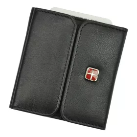    Albatross SN 3765 RFID čierna pánska kožená peňaženka 8 x 8,5 x 2 cm