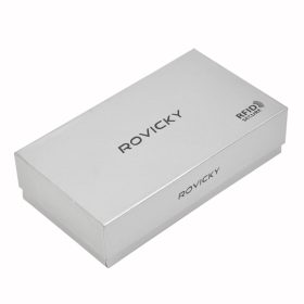    Dámska peňaženka Rovicky CPR-8931-BAR s RFID ochranou, čierna, z hovädzej kože, 9,5 x 18 cm