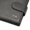  Money Kepper KK 04B čierna pánska kožená peňaženka 13,5 x 10 x 3 cm