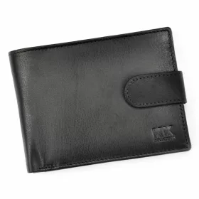    Pánska kožená peňaženka Money Kepper KK 12B čierna 13,5 x 9,5 x 3 cm