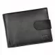  Pánska kožená peňaženka Money Kepper KK 12B čierna 13,5 x 9,5 x 3 cm