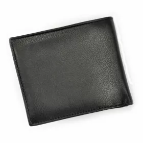    Money Kepper KK 30 čierna pánska kožená peňaženka 11,5 x 9 x 3 cm