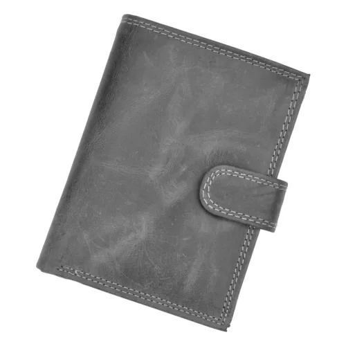  Pánska kožená peňaženka Wild N4L-CHM-NL s RFID farbou, sivá, 10,8 x 13,5 x 2,8 cm