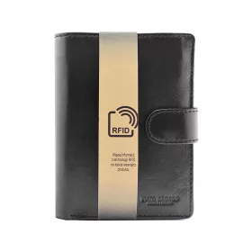    Maťo Grosso 0703/17-60 RFID čierna pánska kožená peňaženka 9,5 x 12,5 cm