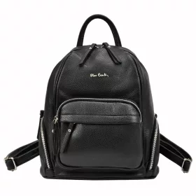    Pierre Cardin FRZ 1859 čierny dámsky kožený batoh 29 x 30 x 16 cm