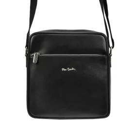    Pierre Cardin FRZ 1800 FRENZY čierna pánska kožená crossbody kabelka 26 x 28 x 8 cm
