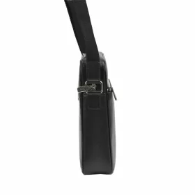    Pierre Cardin FRZ 1800 FRENZY čierna pánska kožená crossbody kabelka 26 x 28 x 8 cm