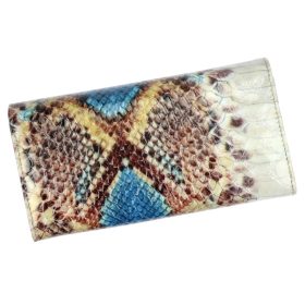    PATRIZIA VL-100 RFID modrá dámska kožená peňaženka 18,5 x 9,5 x 3,8 cm