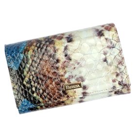    PATRIZIA VL-101 RFID modrá dámska kožená peňaženka 15,5 x 9,5 x 4 cm