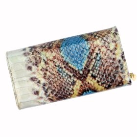    PATRIZIA VL-106 RFID modrá dámska kožená peňaženka 19 x 10 cm