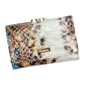    PATRIZIA VL-117 RFID modrá dámska kožená peňaženka 12,2 x 8,5 x 3 cm