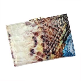    PATRIZIA VL-117 RFID modrá dámska kožená peňaženka 12,2 x 8,5 x 3 cm