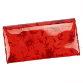    PATRIZIA FL-106 RFID červená dámska peňaženka z hovädzej kože 19 x 10 x 3,5 cm