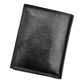    Charro PALERMO 1379 čierna pánska kožená peňaženka 10,5 x 12,5 x 3 cm