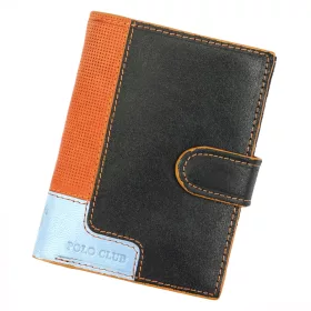    Harvey Miller Polo Club 1223 PL04 čierna pánska kožená peňaženka 10,5 x 13 x 3 cm