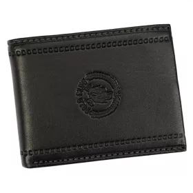    Harvey Miller Polo Club 1725 292 čierna pánska kožená peňaženka 12,5 x 9,7 x 2,7 cm