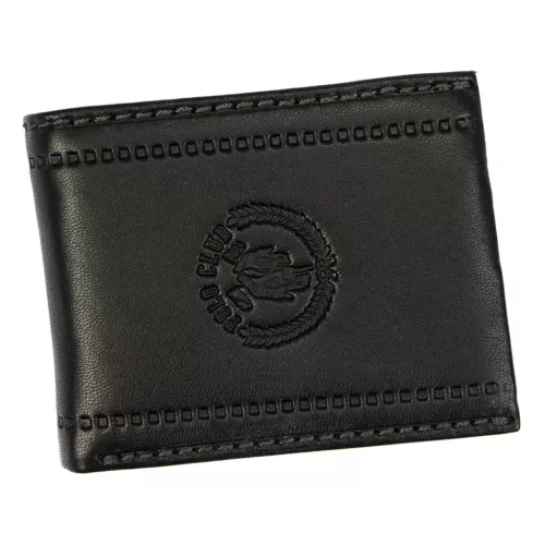  Harvey Miller Polo Club 1725 992 čierna pánska kožená peňaženka 11 x 8,5 x 2,5 cm