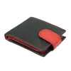  Pánska kožená peňaženka Money Kepper SN5130B MCN RFID čierno-červená 11,5 x 8,5 x 2,5 cm