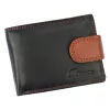 Pánska kožená peňaženka Money Kepper SN5130B MCN RFID čierno-červená 11,5 x 8,5 x 2,5 cm