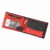  Pánska kožená peňaženka Money Kepper SN5600 RFID čierno-červená 12,5 x 9,5 x 2,3 cm