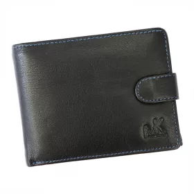    Money Kepper CC 5600B čierno-modrá pánska kožená peňaženka 13,3 x 9,8 x 2,2 cm