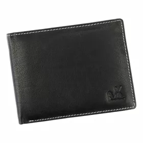    Money Kepper CC 5602 čierna pánska kožená peňaženka 13 x 9,8 x 2,5 cm