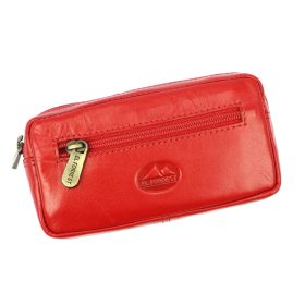    EL FORREST 823-47 červený kožený prívesok na kľúče 12,5 x 6 x 3 cm