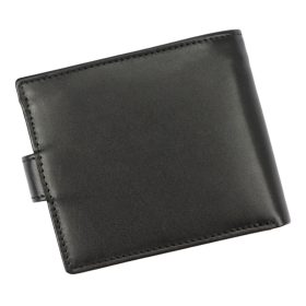    EL FORREST 877-67 RFID čierna pánska kožená peňaženka 11,5 x 9,2 x 3 cm