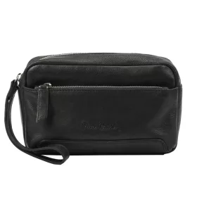    Pánska čierna kožená taška na opasok Pierre Cardin YS12 28001 22 x 14 x 8 cm