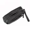  Pánska čierna kožená taška na opasok Pierre Cardin YS12 28001 22 x 14 x 8 cm