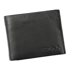    Pierre Cardin čierna, pánska kožená peňaženka, RFID 12 × 9,5 cm