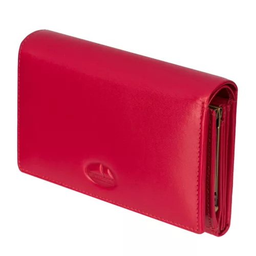  Dámska kožená peňaženka EL FORREST 873-47 s RFID červenou farbou 13 x 9,5 x 3 cm